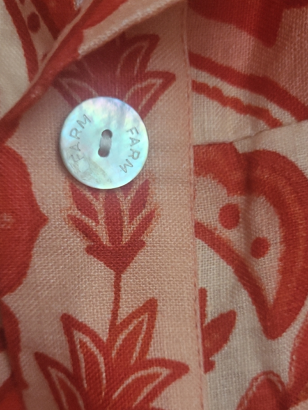 FARM Rio 100% Linen Jaipur Floral Paisley Romper - Picture 10 of 14